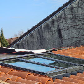 1/2 verrière de toit installée