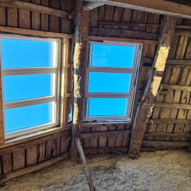 Verrière de toit posée